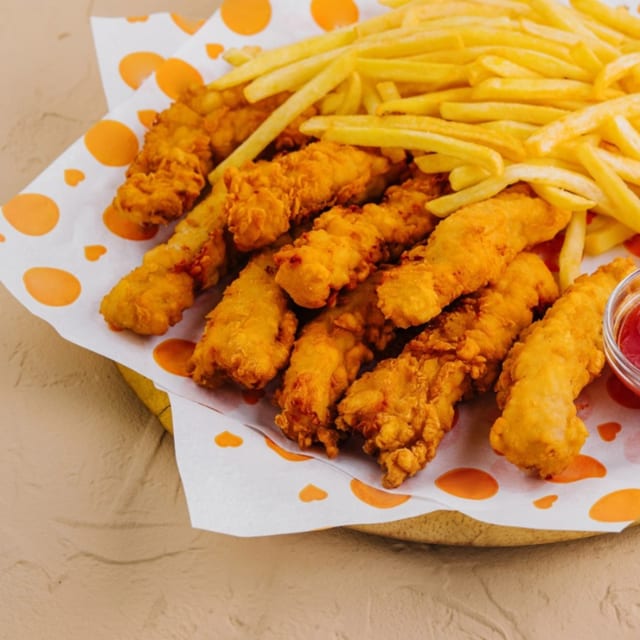 Chicken Tenders & Fries.