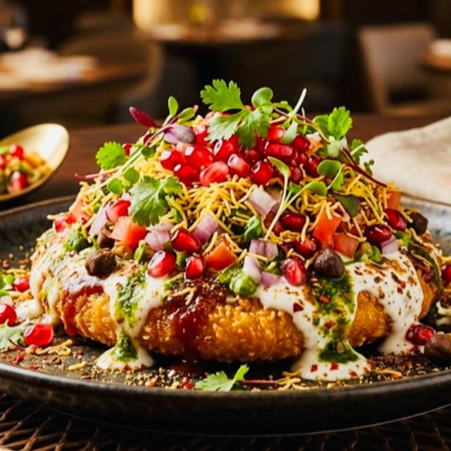 Kurkuri Tikki Chaat.