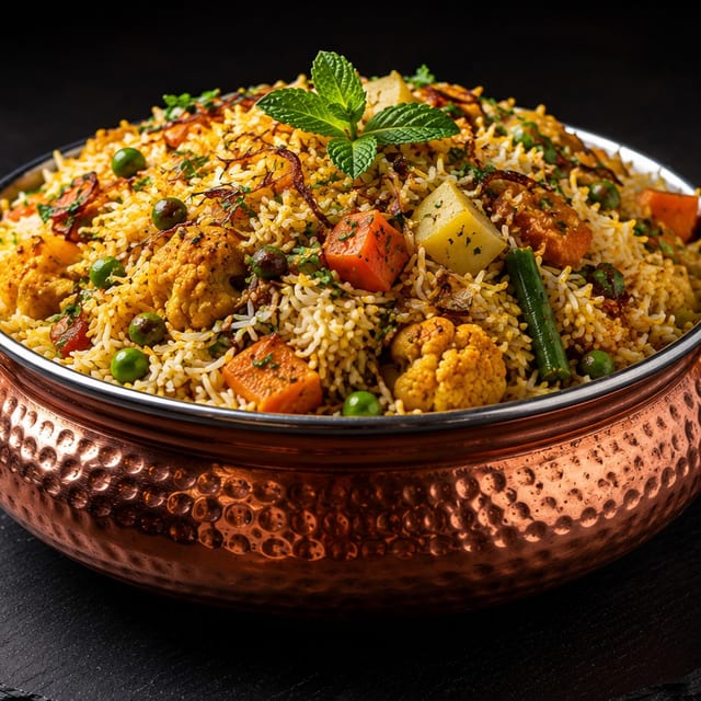 Vegetable Biryani.